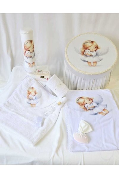 Micul Vip Set de botez personalizat cu înger