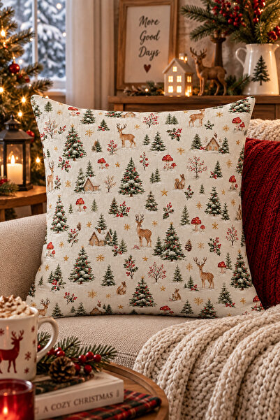 Evdek Christmas Double-Sided Printed Throw Pillow Cover 6Echd31