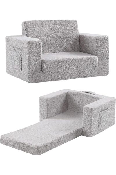GENERAL Toddler Chair Kids Couch, 2-in-1 Comfy Armchair with Removable and Wa...