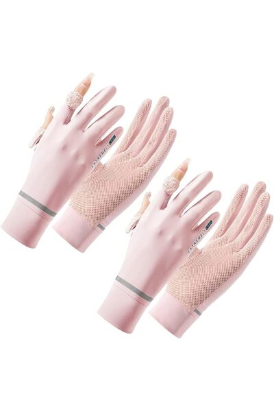 ECVV 2 Pairs Women Sun Protective Gloves Summer UV Protection Gloves Sunblock...