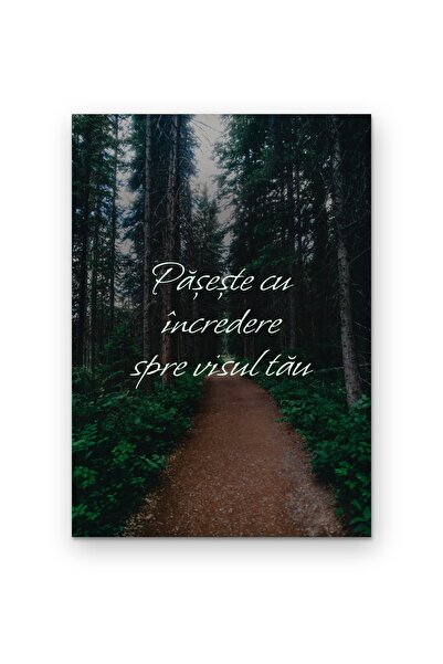 OEM Poster Carton 250g A4, Pășește cu încredere spre visul tău, Tablou motiva...