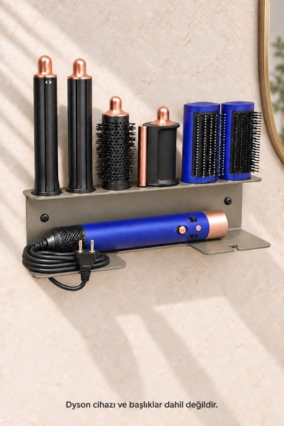Barez Decor Dyson Airwrap Multistyler ile Uyumlu Duvar Tipi Çelik Stand Düzen...