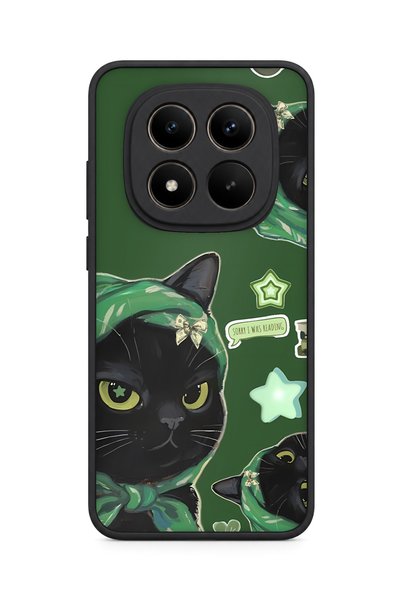 BGAKSESUAR Redmi Note 15 Pro Plus 5g Compatible Green Bandana Cat Pattern Sho...