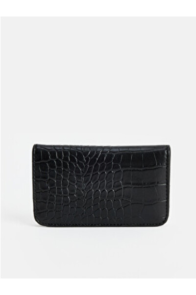 LC Waikiki Black Leather Look Women's Wallet