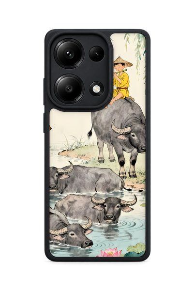 BGAKSESUAR Redmi Note 13 Pro 4g Compatible Buffalo Pattern Shockproof Case wi...