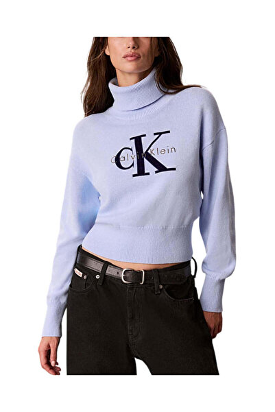 Calvin Klein Γυναικείο Ζιβάγκο Πουλόβερ Γαλάζιο LV047H329G-C3Q