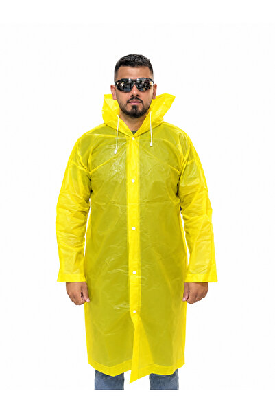 Bayrak Yağmurluk sarı yağmurluk öğrenci kurye yağmurluk pratik yağmurluk
