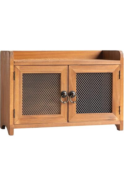 COLLECTIVE HOME - Storage Cabinet, Mini Countertop Cabinet, Wood Organizer fo...