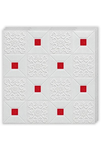 Tapetoo Home Decor Set de 10 Tapetoo ®   Plăci de tavan 3D autoadezive, pătra...