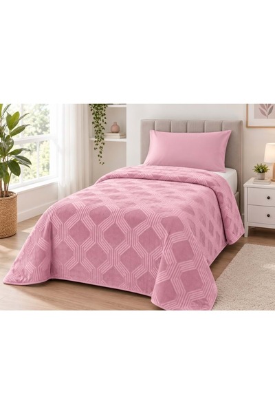 Özdilek Trendy Embos Tek Kişilik Battaniye(155x220)-Art Deco Menekşe