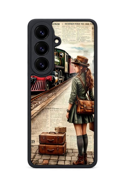 BGAKSESUAR Samsung Galaxy S26 Compatible Steam Train Patterned Shockproof Cas...