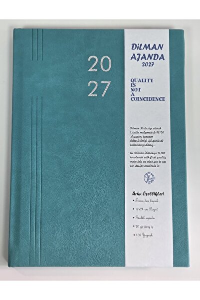 AJANDA SIRTLI TERMO DERİ 17x24 168yp(8412)