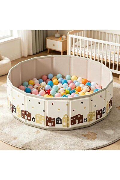 GENERAL Large Ball Pit for Toddlers - 100CM Baby Ball Pool with Playmat, Hold...