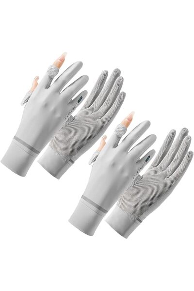 ECVV 2 Pairs Women Sun Protective Gloves Summer UV Protection Gloves Sunblock...