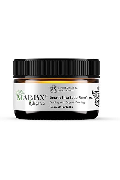 Marjan Organic زبدة الشيا العضوية 50 جرام - نقية 100%، غير مكررة وخام طبيعية ...