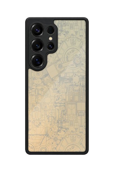 BGAKSESUAR Samsung Galaxy S25 Ultra Compatible Technical Patterned Camera Pro...