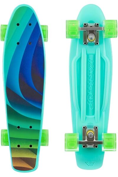 Smrynan Leather Skateboard with 5 Colors and Designs - Professional Skateboar...