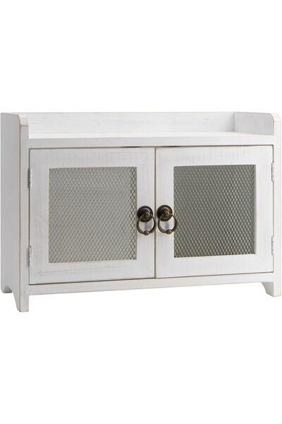 COLLECTIVE HOME - Storage Cabinet, Mini Countertop Cabinet, Wood Organizer fo...