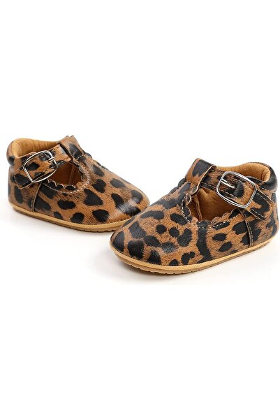 GENERAL Baby Girls Mary Jane Flats with Bownot Non Slip Soft Sole PU Leather ...