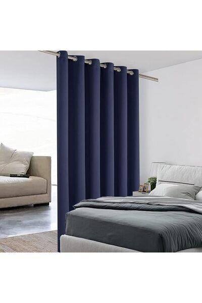 GENERAL BONZER Room Divider Curtain Total Privacy Wall Grommet Thermal Insula...