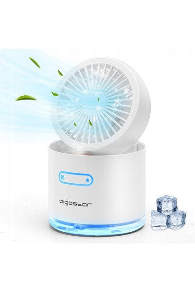 AIGOSTAR Ventilator 4-în-1, ventilator portabil, LED cu 3 viteze