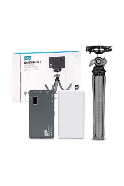 Newell Set Rangha - Lumină LED RGB-W Rangha cu difuzor și trepied