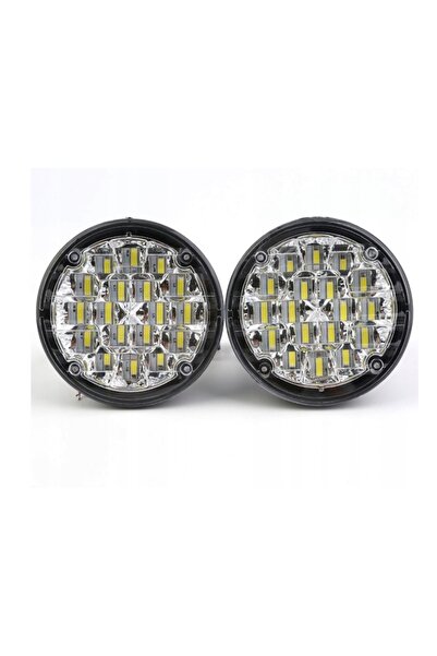 Interlook Lumini de zi LED rotunde, lămpi DRL 90mm, Omologare E4, AUTOMAT