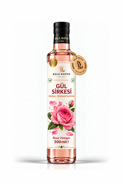 Gül Sirkesi 500ml - Doğal Fermantasyon - Rose Vinegar