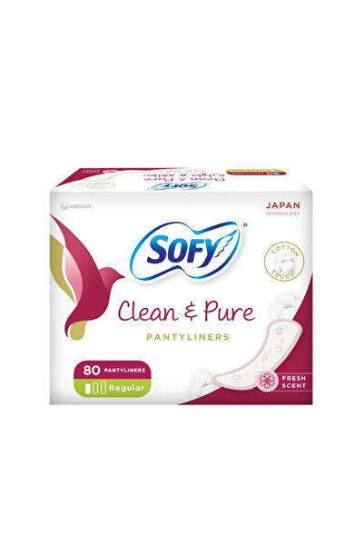 sofy Clean And Pure Fresh Scented 80 Pantyliners Regular