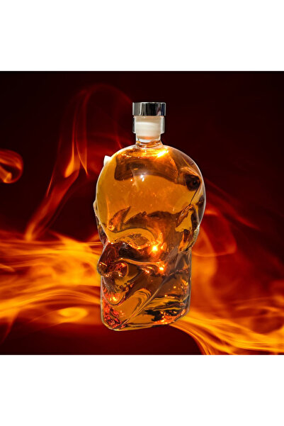 NO BRAND Decantor Diavolului cu cap satanic pentru alcool, sticlă de whisky 9...