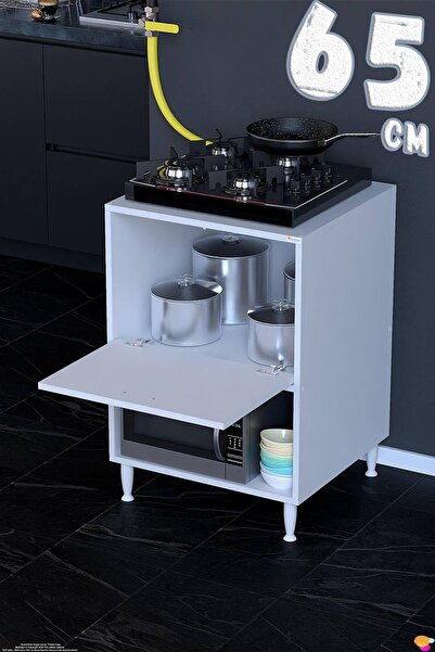 Modilayn (L) LOYA Modüler Mutfak 65 cm Ocak Altı Dolabı - Kapaklı Mini Midi F...