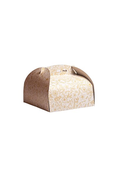 OEM CAKE BOX 2 GOLDEN INSERTS MODEL, 27X27X13 CM, 5 PCS/SET