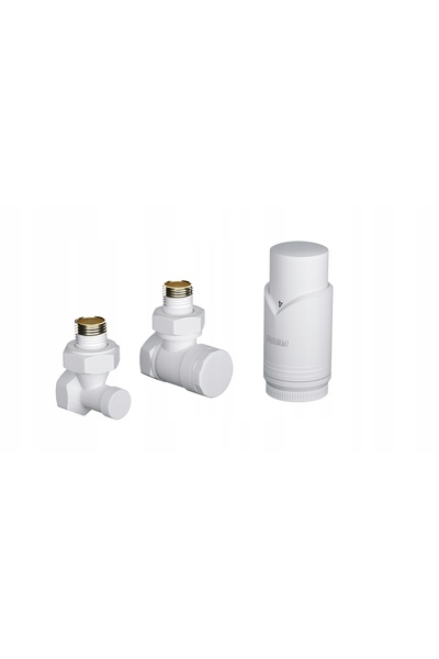 FERRO Set robinet unghiular termostatic pentru radiator negru ZTM31BL
