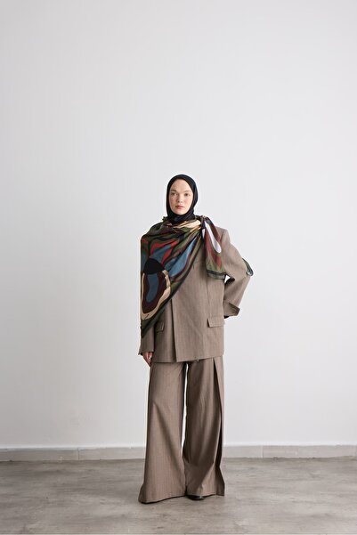Modakaşmir Palette Pattern Shoulder Shawl
