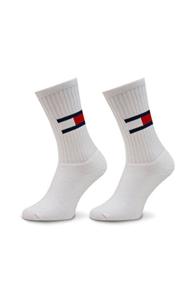Tommy Hilfiger Unisex Κάλτσες 2 Ζεύγη Λευκές Tommy Jeans 701228222-WHITE