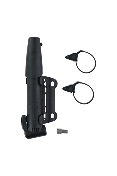 OEM Bicycle pump, Dunlop, manual, metal + plastic + ABS, black, 20 cm