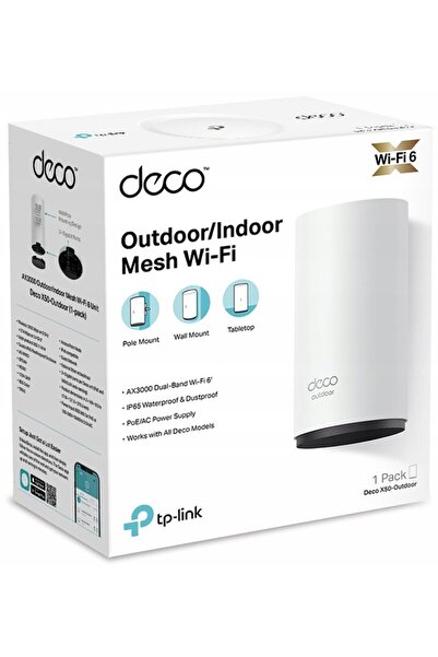 TP-LINK Deco X50-Outdoor zew/wew. Wi-Fi 6 (1 bucată)