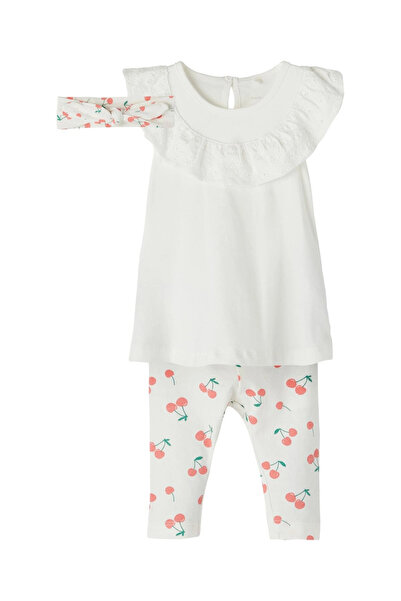 Name it Kratke rukave, šarene leggins za devojčice - set majica