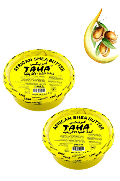 TAHA قطعتان من زبدة الشيا الأمريكية الأفريقية 8 أونصة
