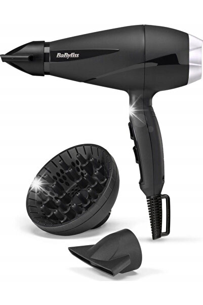 BaByliss Pro BaByliss 6710DE 2100W uscător de păr cu ionizare și difuzor, negru