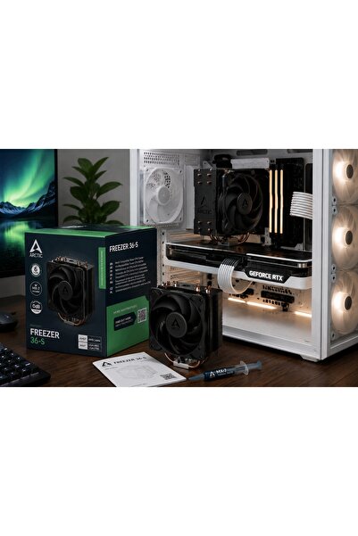 Arctic Cooler CPU Freezer 36-S LGA1700 1851 AMD AM5 AM4 Negru