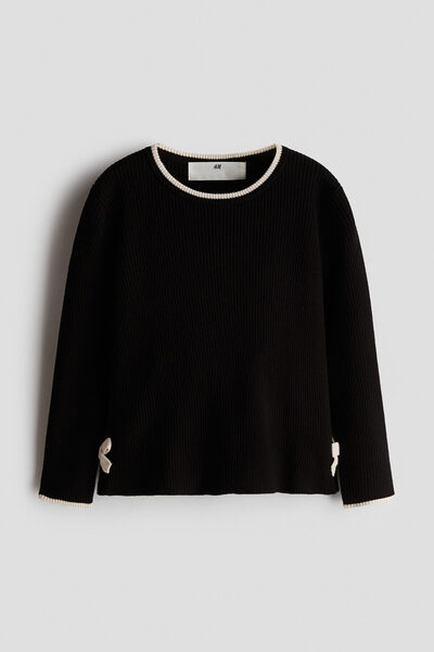 H&M Lastik Örgülü Kazak