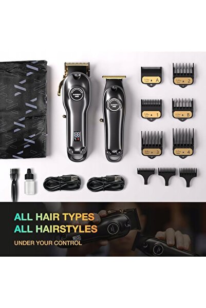 SUPRENT PRO THE BLACK DEVIL 2 ÎN 1 SET PROFESIONAL DE TUNTOARE ȘI TRIMMER