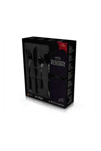 Berlinger Haus SET DE TACÂME NEGRE Set de tacâmuri din 24 de piese