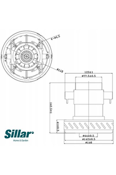 Sillar Motor de 1200W pentru Karcher Makita Stanley Yato Graphite MPM Festool...