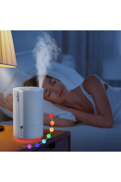 Sejoy Umidificator ultrasonic 4L cu umplere superioară alb pentru cameră