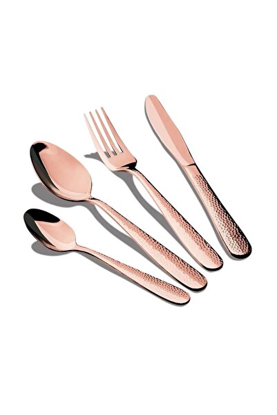 Berlinger Haus Set complet de tacâmuri 24 piese. Tacâmuri din oțel aur roz pe...