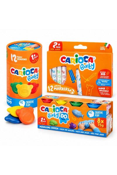 carioca Σετ ζωγραφικής και δραστηριοτήτων με παιδικούς μαρκαδόρους και πλαστε...