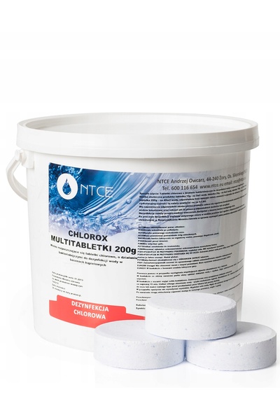 Ntce Tablete multifuncționale 10 în 1 pentru piscină, 5 kg, 200 g clor pentru...