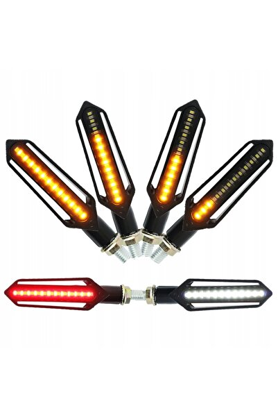 NO BRAND 2x LED DRL Dinamice Secvențiale Semnalizatoare pentru Motociclete și...